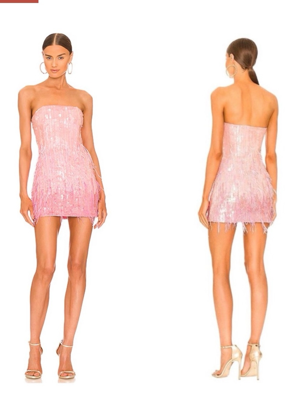 RETROFETE Anastasia Dress in Bubblegum Pink Size S